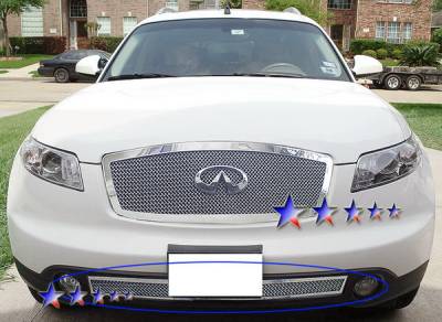 APS - Infiniti FX35 APS Wire Mesh Grille - Bumper - Stainless Steel - N75607T