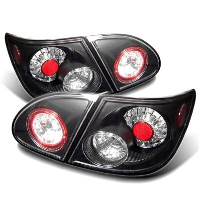 Spyder - Toyota Corolla Spyder LED Taillights - Black - 111-TC03-LED-BK