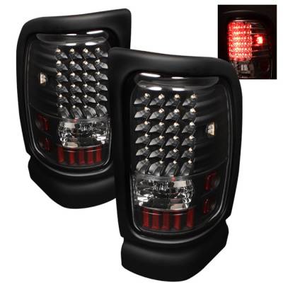 Spyder - Dodge Ram Spyder LED Taillights - Black - ALT-ON-DRAM94-LED-BK