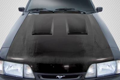Carbon Creations - Ford Mustang Heat Extractor Carbon Fiber Creations Body Kit- Hood 113114