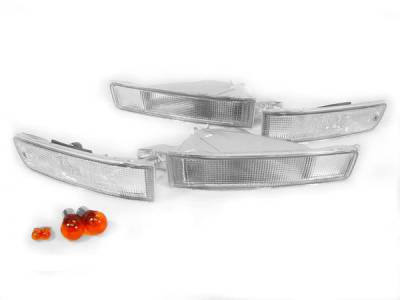 Depo - Toyota Camry 4 Pieces Clear DEPO Bumper Signal Light