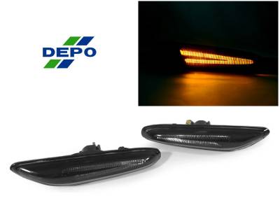 Depo - BMW E90/E91/E92/E93/E82 DEPO SMOKE LIGHT BAR AMBER LED DEPO Side Marker LightS