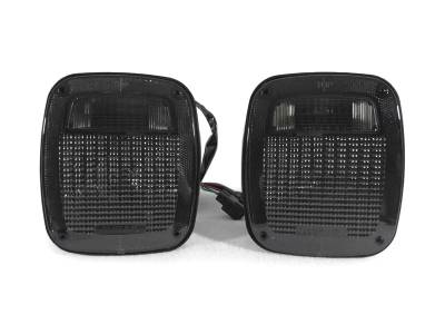 Depo - Jeep TJ / 1987-1995 Yj Wrangler Smoke DEPO Tail Light