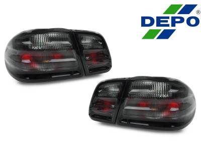 Depo - Mercedes W210 E Class 4D Smoke DEPO Tail Light - 4 Pieces