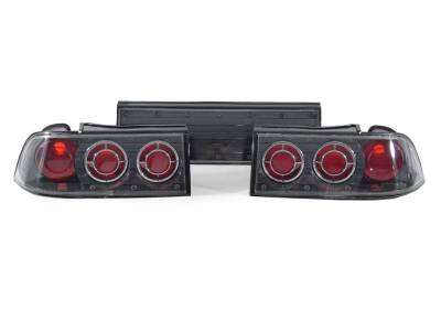 Depo - Mitsubishi Eclipse Carbon Fiber Look Rear 3 Piece DEPO Tail Light