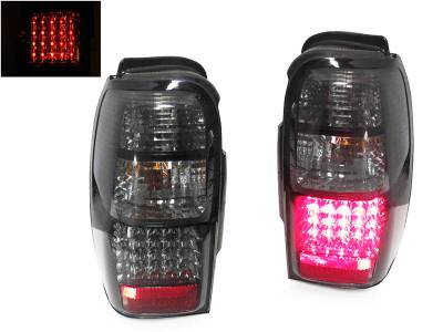 Depo - Toyota 4Runner Black/Smoke Led DEPO Tail Lights