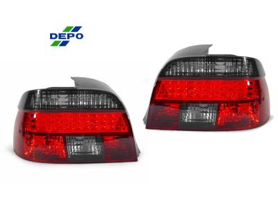Depo - BMW E39 5 Series 4D Depo Red/Smoke Facelift Look Led DEPO Tail Lights