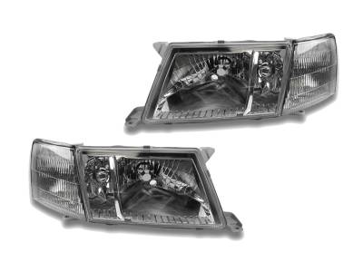 Depo - Lexus LS400 Crystal Clear DEPO Headlight + Corner 4 PiecES Set