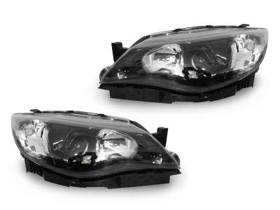 Depo - Subaru Impreza Black Clear Projector DEPO Headlight