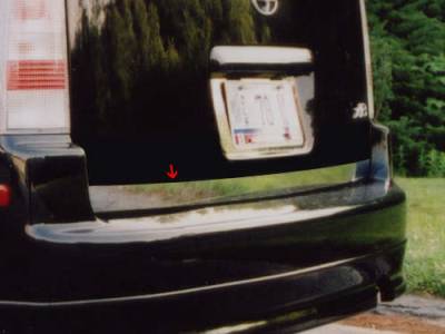 QAA - SCION xB 4dr QAA Stainless 1pcs Rear Deck Accent RD24180