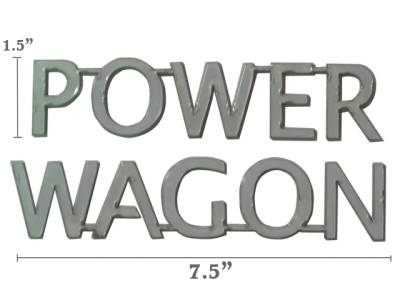 QAA - DODGE MAGNUM 4dr QAA Stainless 2pcs Graphic/Logo/emblem SGR45920