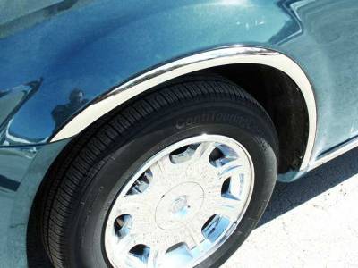 QAA - DODGE MAGNUM 4dr QAA Molded Stainless 4pcs Wheel Well Fender Trim WZ45920