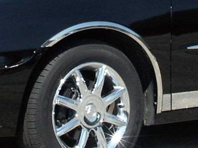 QAA - BUICK LUCERNE 4dr QAA Molded Stainless 4pcs Wheel Well Fender Trim WZ46550