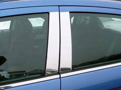 QAA - CHRYSLER 200 4dr QAA Stainless 4pcs Pillar Trim PP47780