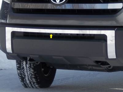 QAA - TOYOTA TUNDRA 2/4dr QAA Stainless 1pcs Front Bumper Accent FB14145