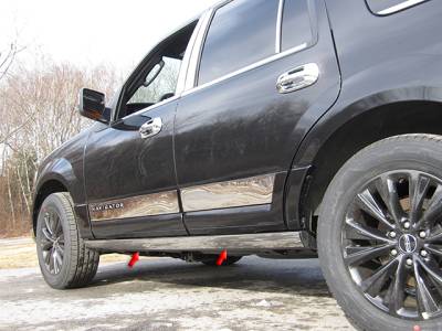 LINCOLN NAVIGATOR 4dr QAA Stainless 4pcs Rocker Panel Trim TH55658