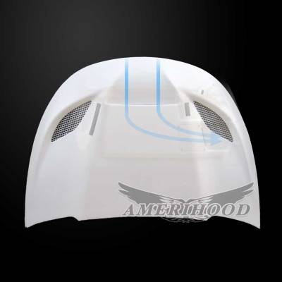 AmeriHood - Dodge Dart HC-Style AmeriHood Ram Air Hood DDT13AHCATFHW