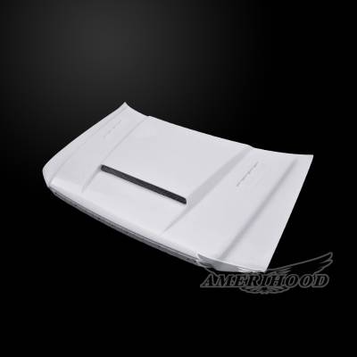 AmeriHood - Ford F-150 SMS-Style AmeriHood Ram Air Hood F1504AHSMSFHW