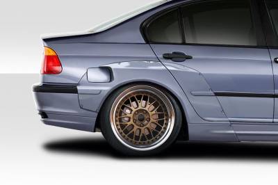 BMW 3 Series 4DR Circuit Duraflex Rear Fender Flares 115154