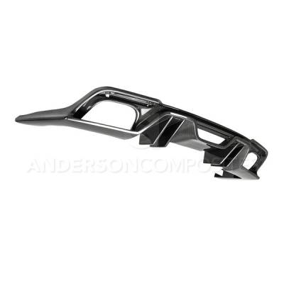 Anderson Carbon - Ford Mustang Type-AR Anderson Composites Fiber Rear Diffuser AC-RL18FDMU-AR