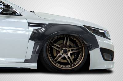 Carbon Creations - Kia Optima CPR Carbon Fiber Creations Wide Front Fender Flares 116248