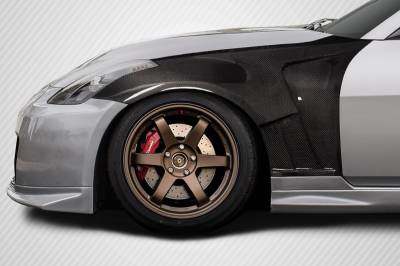 Carbon Creations - Fits Nissan 350Z AMS GT2 Carbon Fiber Body Kit- Front Fenders 116221