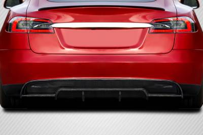 Tesla Model S Energon Carbon Fiber Rear Bumper Diffuser Body Kit 117425