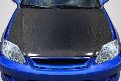 thumbnail interactive-video image 1 of Xotic Tech 5D Carbon Fiber Hood Rally Stripe Vinyl Decal For Honda Accord, Civic, S2000 1 of 2