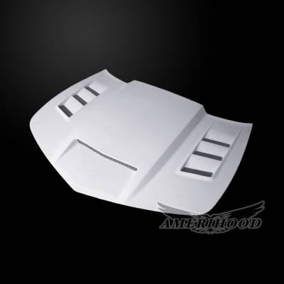 AmeriHood Fiberglass - Chevrolet Camaro V6 VIP AmeriHood Heat Extracting Hood CCM14AHVIPFHW6