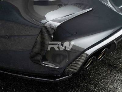RW Carbon - BMW F91/F92 M8 Carbon Fiber Rear Bumper Trims bmwf91016