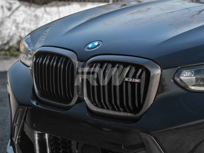 CARBON FIBER DOUBLE SLAT GRILLE FOR F97 / F98  BMW X3M / X4M main image 1