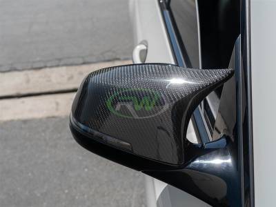 RW Carbon - BMW F10 F13 F01 M Styled CF Mirror Cap Replacements bmwf10046