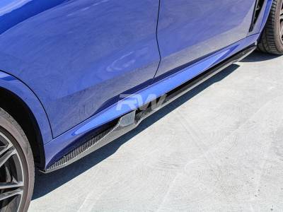 RW Carbon - BMW G05 X5 F95 X5M Man Style CF Side Skirt Extensions bmwf95013