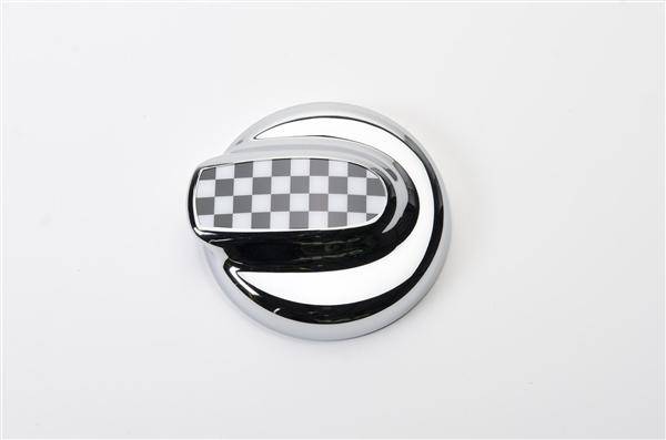 Putco - Mini Cooper Putco Fuel Tank Door Cover - Checkered Flag - 400528
