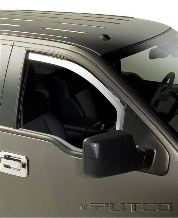 Putco - Ford F150 Putco Element Chrome Window Visors - 480018
