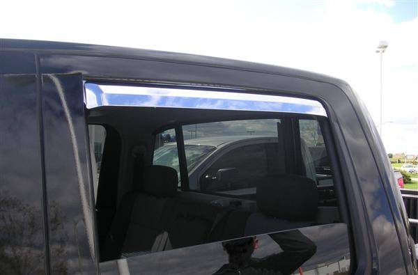 Putco - Nissan Titan Putco Element Chrome Window Visors - 480024