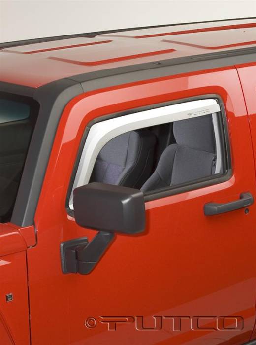 Putco - Hummer H3T Putco Element Chrome Window Visors - 480504