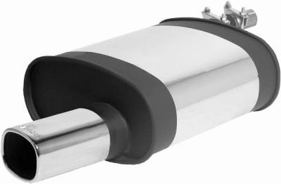 Remus - Toyota Corolla Remus Rear Silencer with Exhaust Tip - Square - 902597 0501