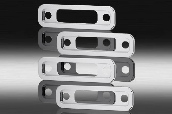 Defenderworx - Hummer H2 Defenderworx Side Light Bezels - Smooth - Set of 4 - Chrome - H2PPC05008