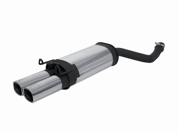 Remus - Mercedes-Benz E Class Remus Rear Silencer with Dual Exhaust Tips - Square - 506085 0502