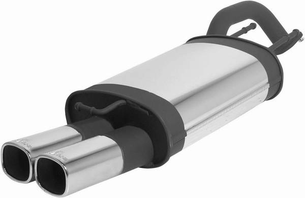 Remus - Hyundai Elantra Remus Rear Silencer with Dual Exhaust Tips - Square - 284102 0502