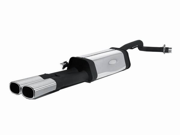 Remus - Volkswagen Jetta Remus Rear Silencer with Dual Exhaust Tips - Square - 956599 0502