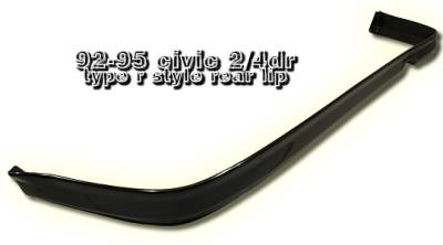 OptionRacing - Honda Civic Option Racing Bumper Lip - Type-R Style - 38-20113