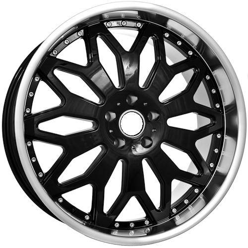 Euro Styles - 695 Black Wheels