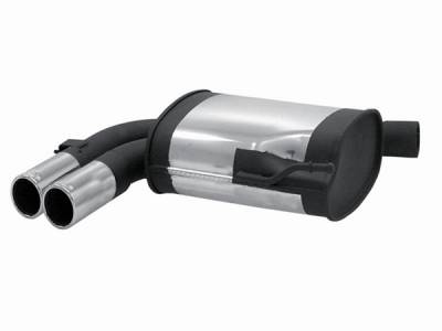 Remus - Audi A3 Remus Rear Silencer with Dual Exhaust Tips - Round - 045504 0504