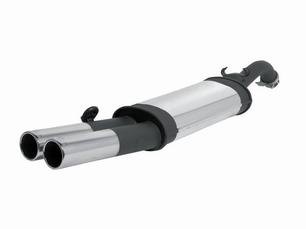 Volkswagen Golf Remus Rear Silencer with Dual Exhaust Tips - Round