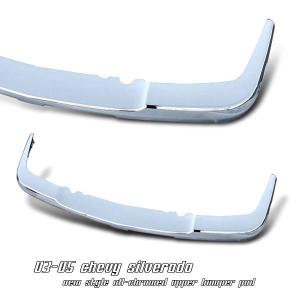 OptionRacing - Chevrolet Silverado Option Racing Upper Bumper Pad - 65-15125