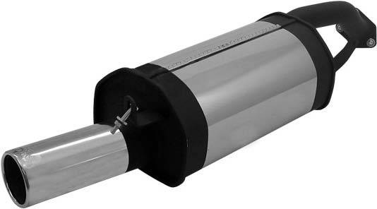 Remus - Mitsubishi Lancer Remus Rear Silencer with Exhaust Tip - Round - 556003 0505