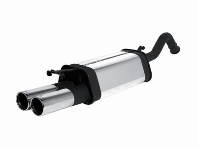 Remus - Audi 100 Remus Rear Silencer with Dual Exhaust Tips - Round - 048591 0506