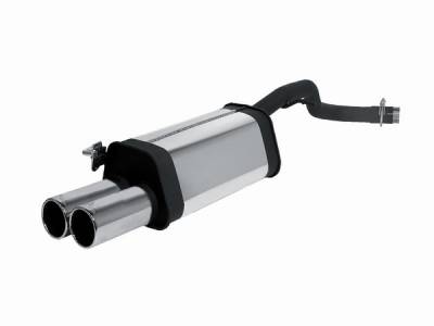 Remus - Volkswagen Beetle Remus Rear Silencer with Dual Exhaust Tips - Round - 955098 0506